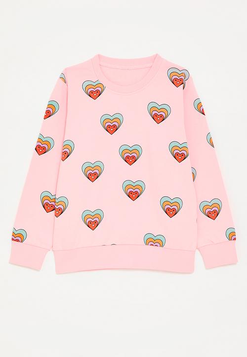 Pop Candy - Printed sweatshirt - pink/hearts