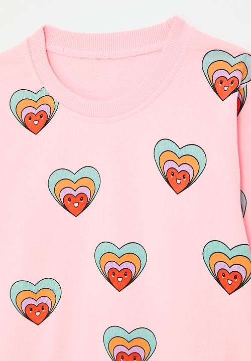 Pop Candy - Printed sweatshirt - pink/hearts