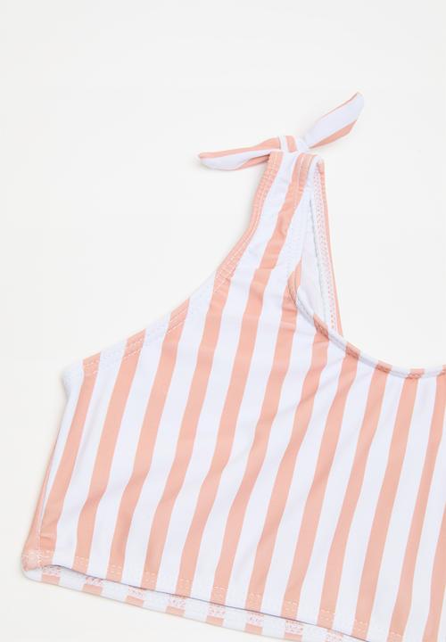 Pop Candy - Stripe 2 Piece bikini set - pink/white