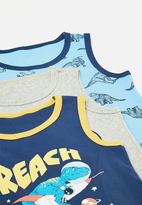 Pop Candy - 3 pack vests - space dino/truck