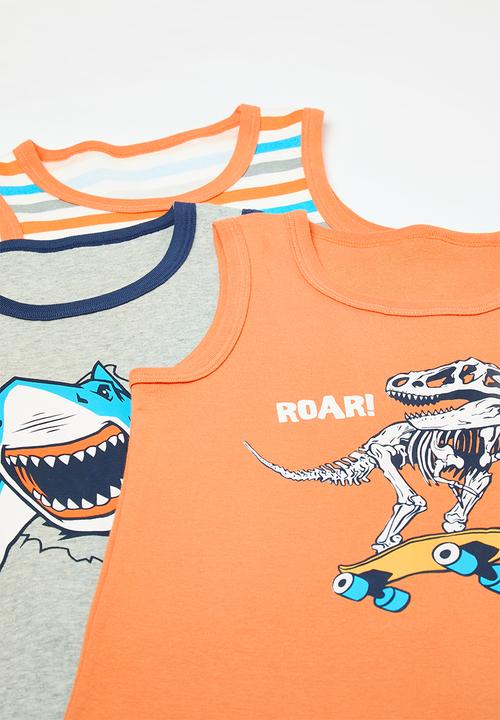 Pop Candy - 3 pack vests - multi/shark/scooter dino