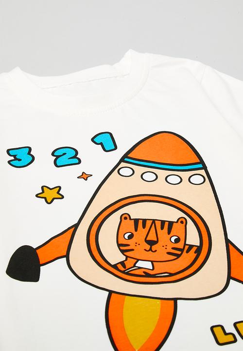 Pop Candy - Tee & short set-blue & white