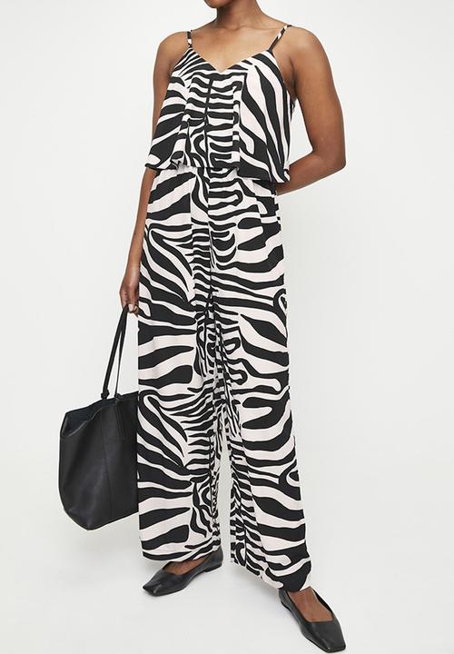 edit - Overlay Cami Jumpsuit - Graded Zebra