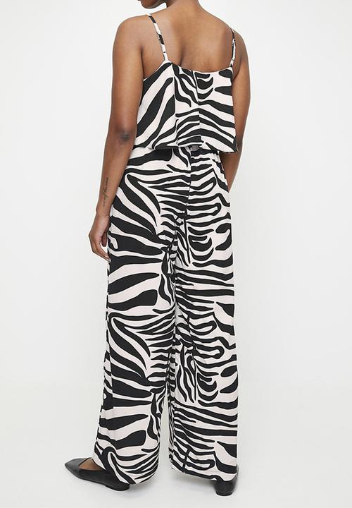 edit - Overlay Cami Jumpsuit - Graded Zebra