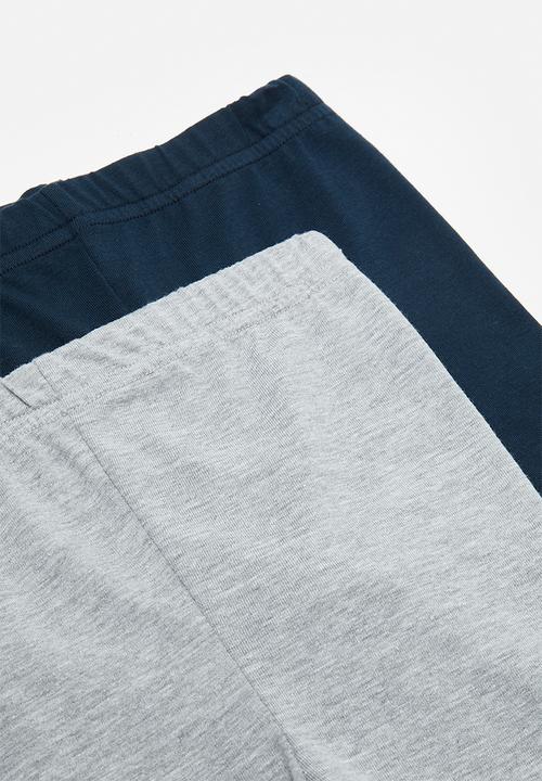 Pop Candy - 2 Pack tights - navy/grey
