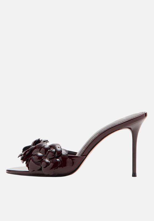 MANGO - Flora heel - dark brown