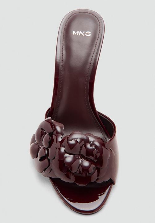 MANGO - Flora heel - dark brown