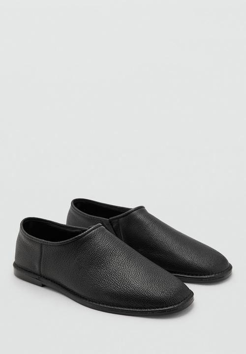 MANGO - Piso leather pump - black