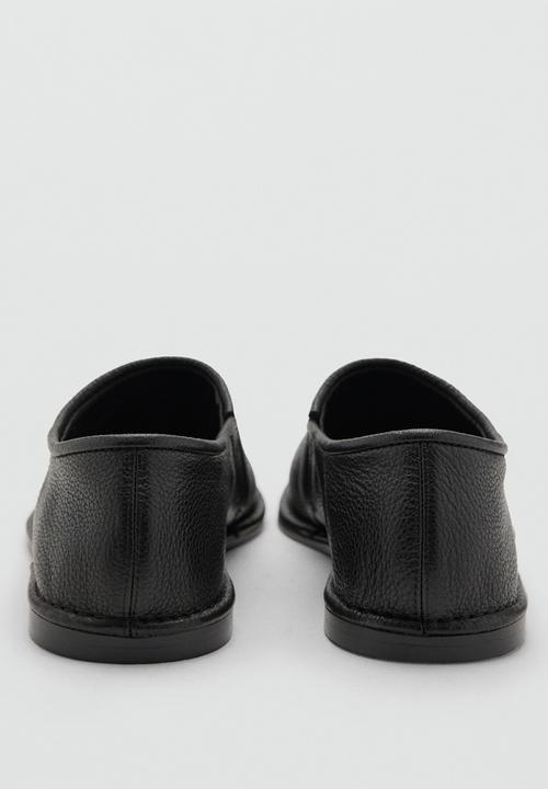 MANGO - Piso leather pump - black