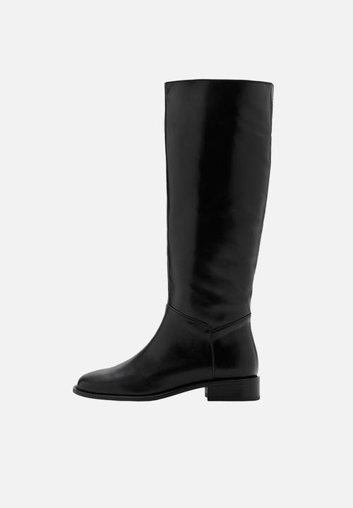 MANGO - Paty leather boot - black