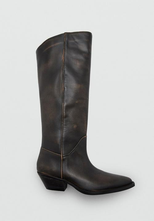MANGO - Kami leather boot - brown