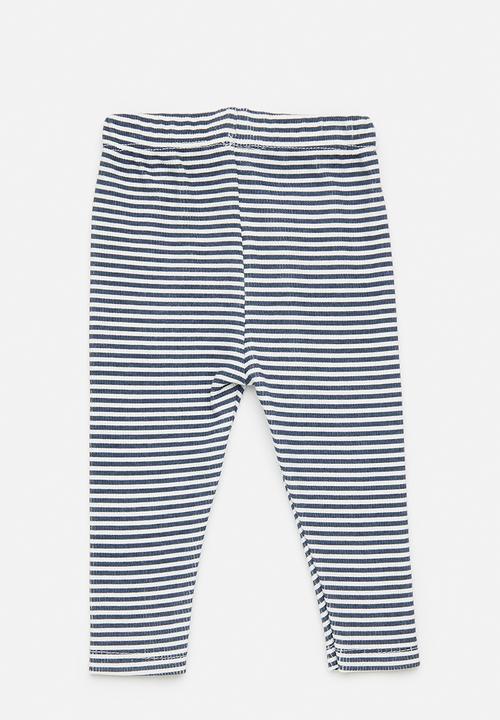 Pop Candy - Leggings - navy stripe