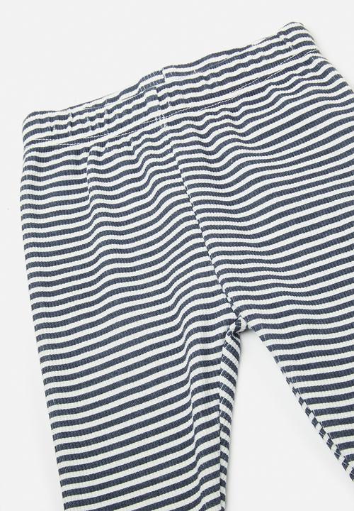 Pop Candy - Leggings - navy stripe