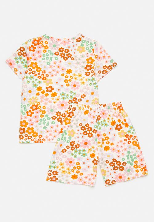 Pop Candy - Tee & shorts pj set - floral