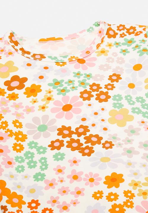 Pop Candy - Tee & shorts pj set - floral