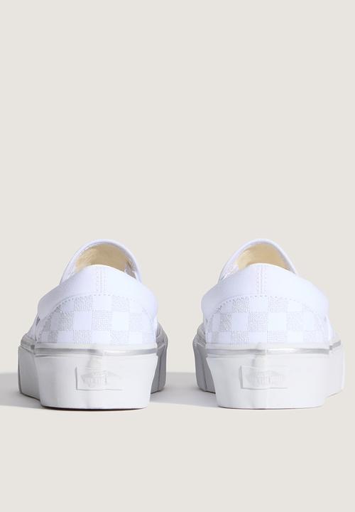 Vans - White - SLV - METALLIC CHECKRBRD SILVER