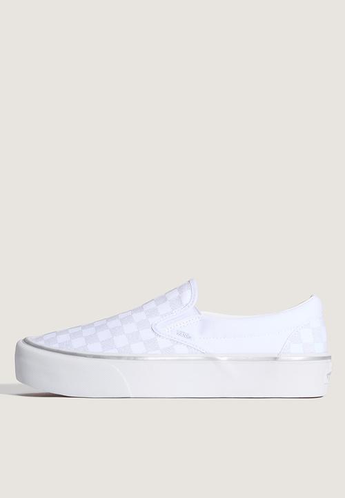 Vans - White - SLV - METALLIC CHECKRBRD SILVER