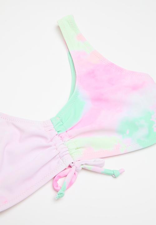 Pop Candy - Tie dy 2 pice bikini set - pink/purple