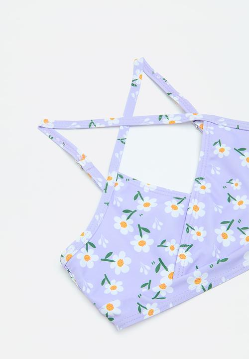 Pop Candy - 3 Piece bikini set - lavender/floral