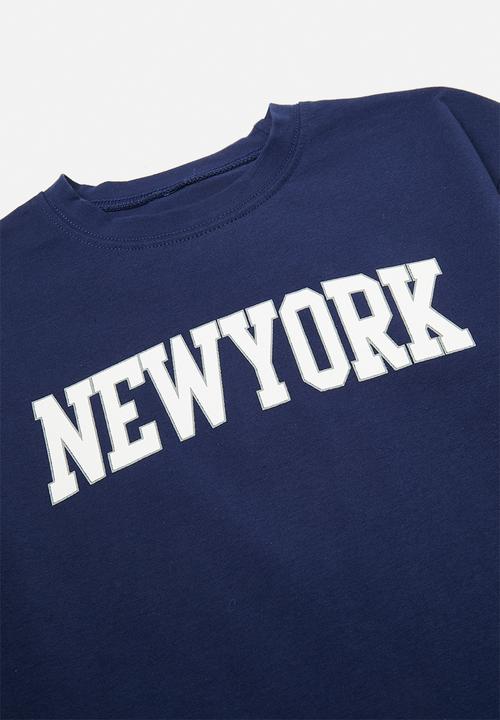 Pop Candy - Tee & shorts set - navy/new york