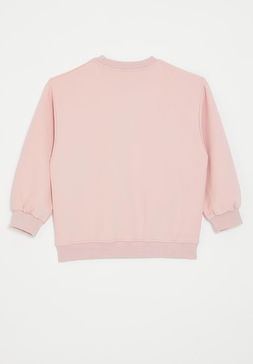 Pop Candy - Heart print sweat top - pink