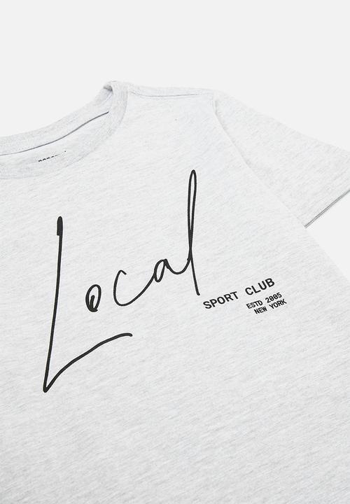 Pop Candy - Tee & shorts set - grey/black