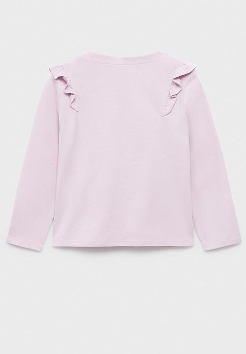 MANGO - T-shirt italy - light pastel purple