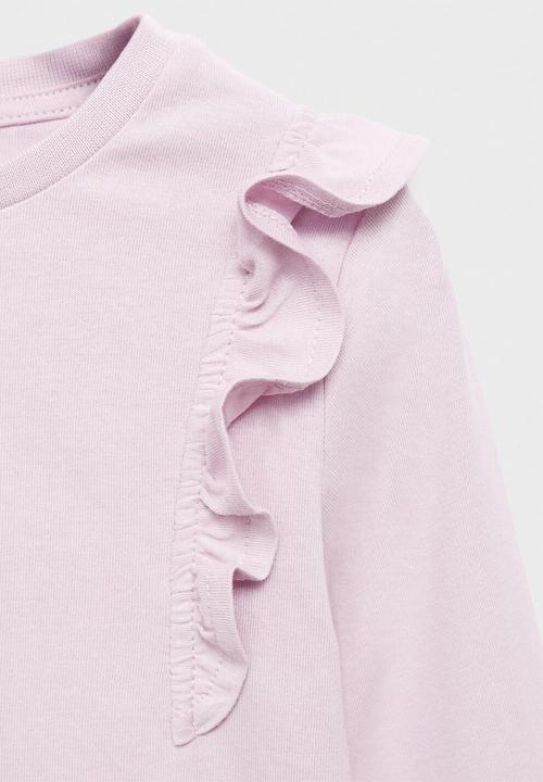 MANGO - T-shirt italy - light pastel purple