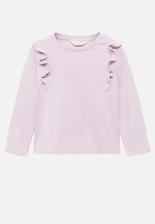 MANGO - T-shirt italy - light pastel purple