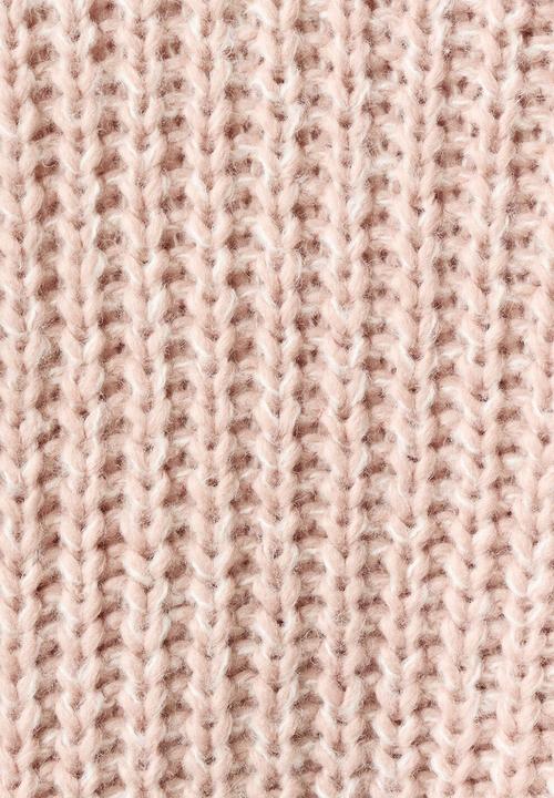 MANGO - Turtleneck knit sweater - pale pink