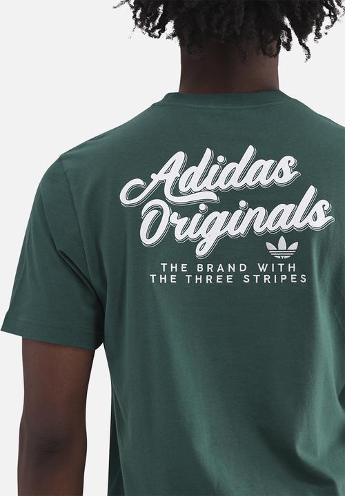 adidas Originals - Diner Text Graphic Tee - College Green