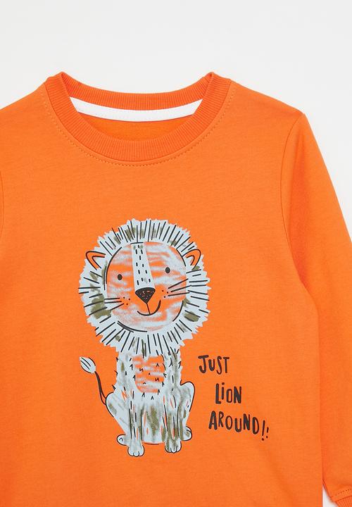 Pop Candy - Printed sweatshirt - orange/lion