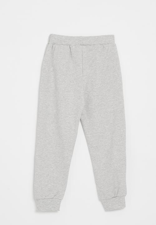 Pop Candy - Embroidered graphic joggers - grey