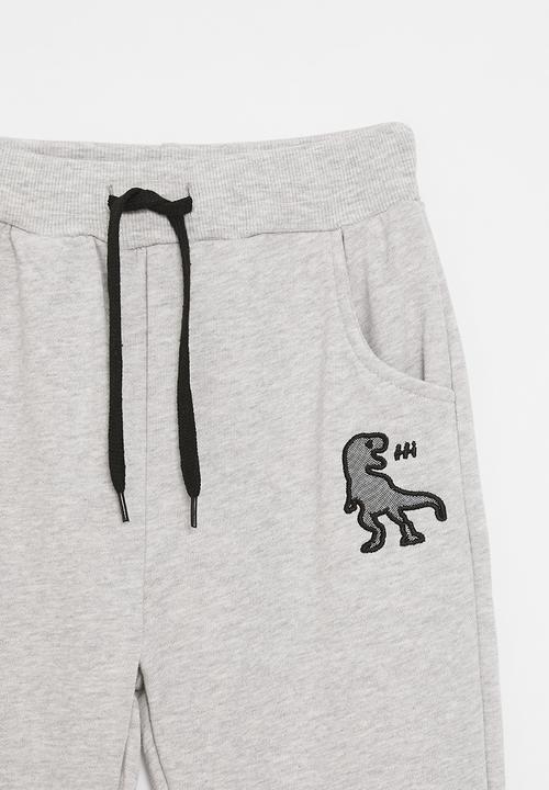 Pop Candy - Embroidered graphic joggers - grey