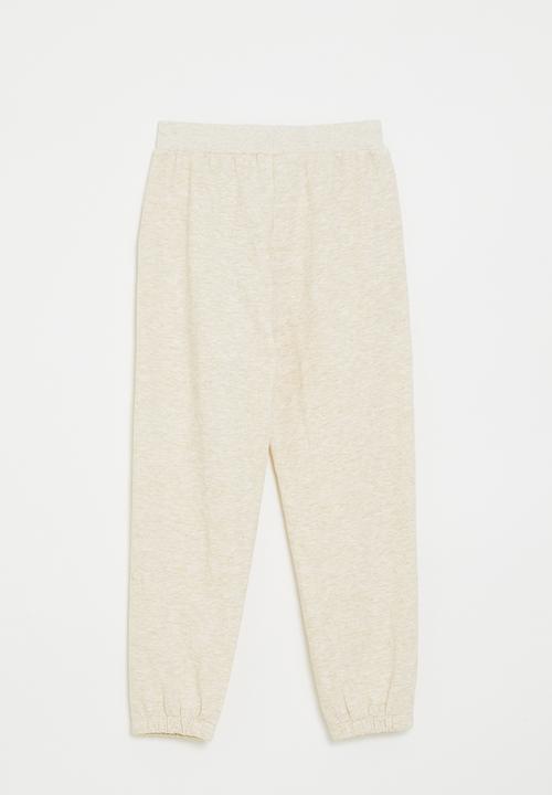 Pop Candy - Melange joggers - ivory