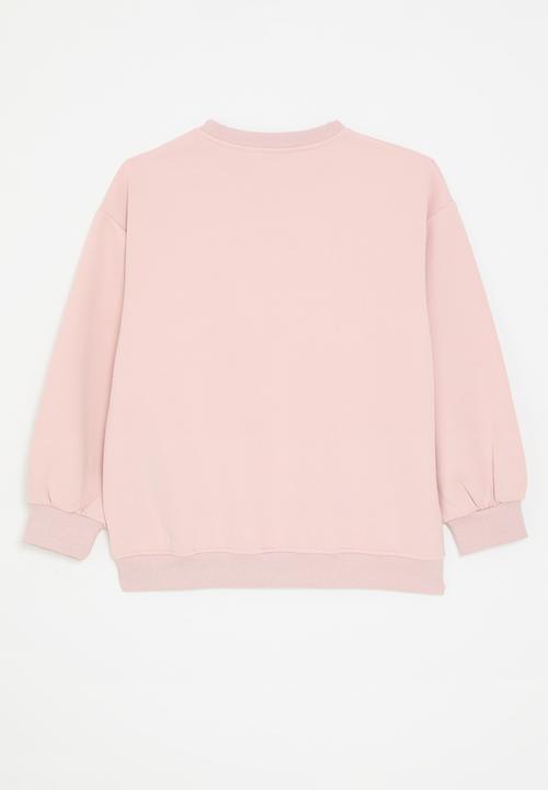 Pop Candy - Bow décor sweat top - pink