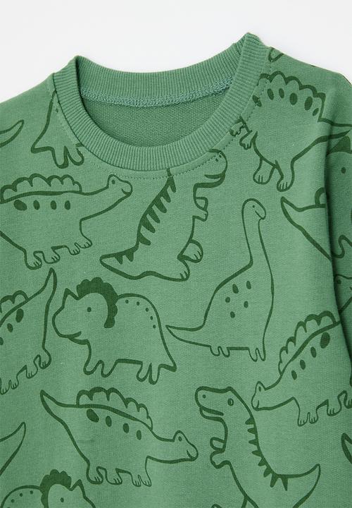 Pop Candy - Printed sweatshirt - green/dino