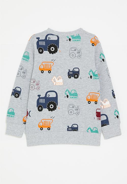 Pop Candy - Printed sweatshirt - grey/cars
