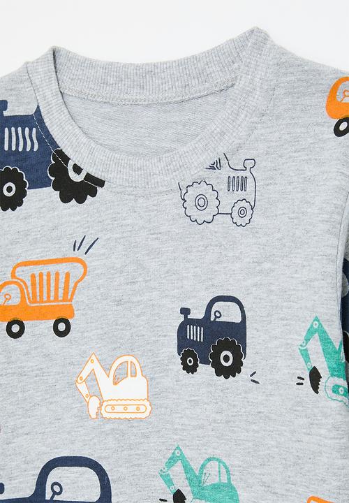 Pop Candy - Printed sweatshirt - grey/cars