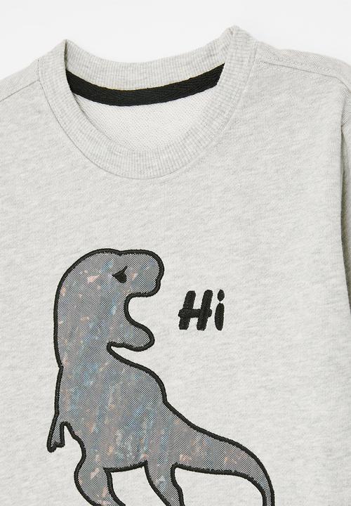 Pop Candy - Printed sweatshirt - grey/dino