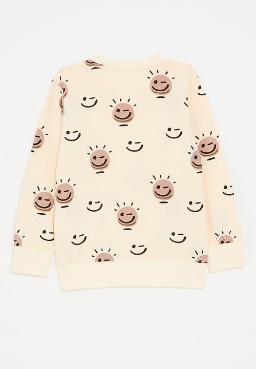 Pop Candy - Printed sweatshirt - off white/smile/wink