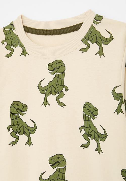 Pop Candy - Printed sweatshirt - off white/dino