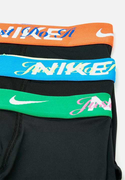 Nike - Nike 3-pack "just do it" waistband boxer briefs - black