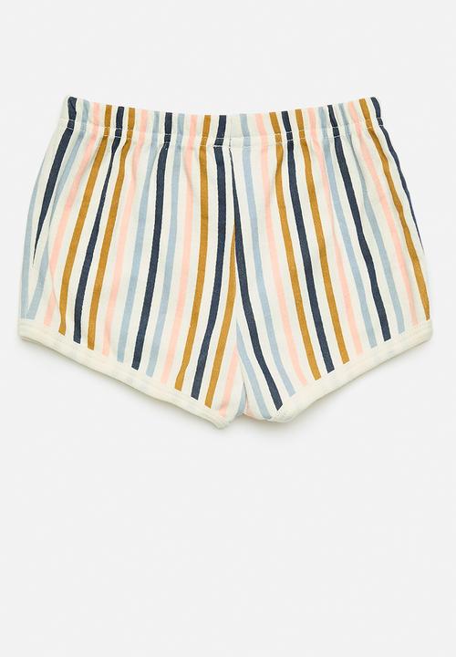 Pop Candy - Dolphin shorts - multi stripes