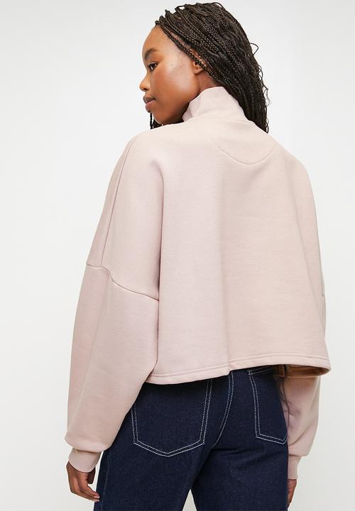 adidas Originals - Ess Half Zip Fleece Top W F25 - Natural
