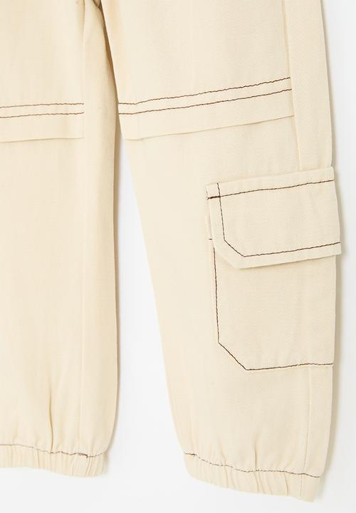 Pop Candy - Cuffed pants - neutral