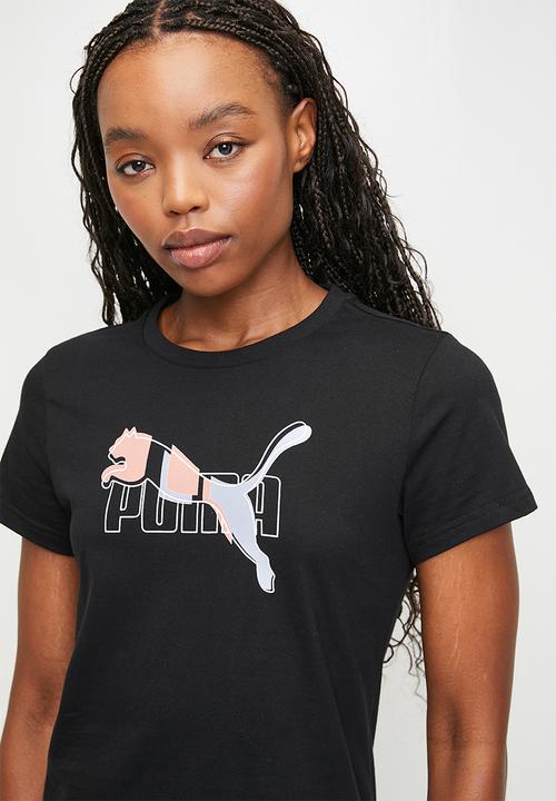 PUMA - ESS Logo Lab Tee W - PUMA Black