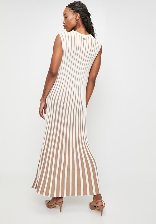 POLO - Hayden sl knitted dress - off-white