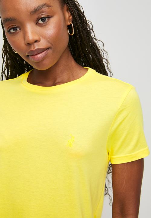 POLO - Wmn claire ss T-shirt - yellow