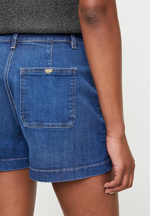 SISSY BOY - High Waist Shorts With Jet Pockets And No Yoke - Med Vintage